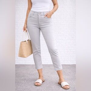 🆕 UP! Women’s Grey Crop Pants | Size 4 | Pull-On Stretch | Capri’s | Ankle Crop